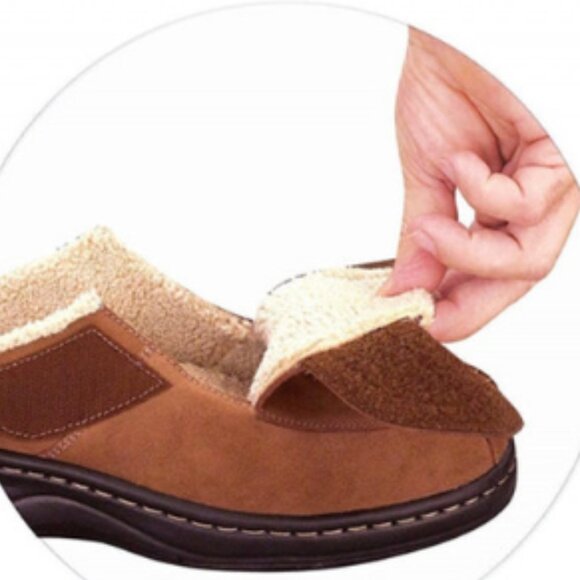 Orthofeet Asheville Men's Orthotic Slipper, size 11 wide (2E) - Picture 2 of 5